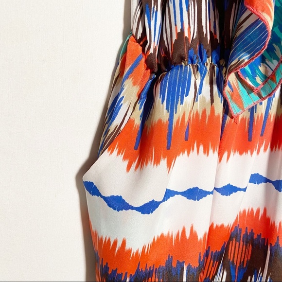 WIndsor Womens Ruffle Front Dress with Pockets Spaghetti Straps - Picture 5 of 8